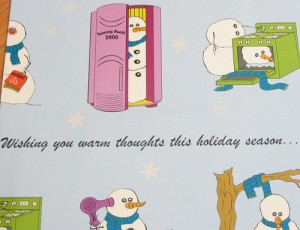 Suicidal Snowman Wrapping Paper