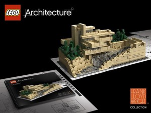 How clever are these Lego architecture sets? Click on the pic to see buyable lego versions of Frank Lloyd Wright's Falling Water and many other architechture landmarks.