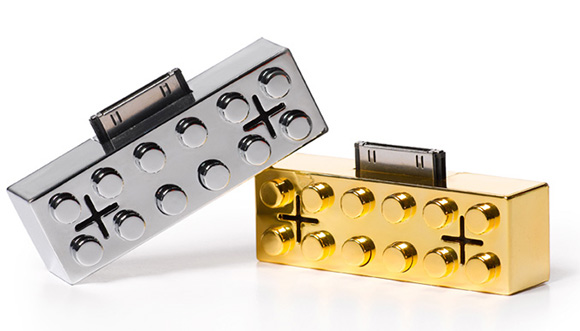 ipod-lego-speaker-silver-gold-metallic