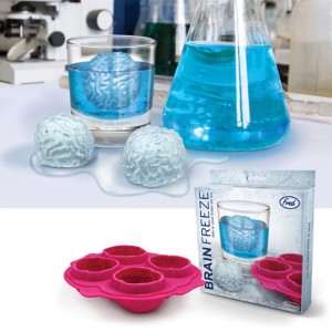 A tray that makes brain-shaped ice cubes! I've said it before, but I'll say it again. I love the world we live in!