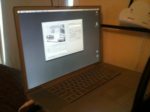 old laptop running Icam