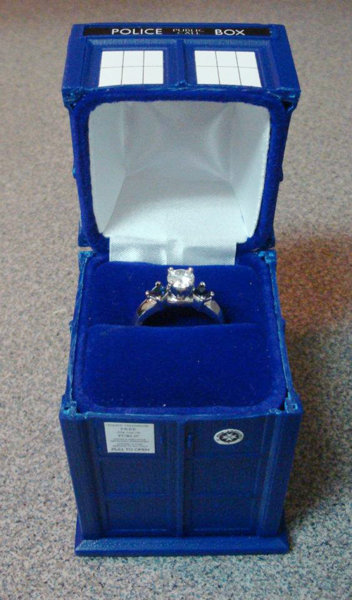 Tardis Engagement Ring Box [One More Thing Before We Go]